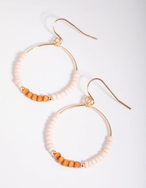 Orange Teardrop Earrings