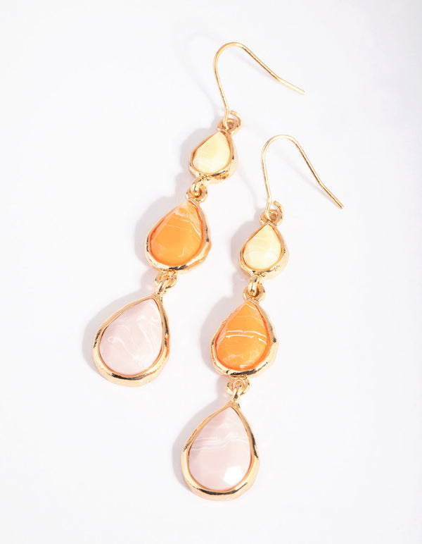 Gold Teardrop Earrings