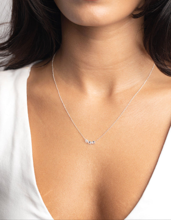 Sterling Silver Cubic Zirconia Necklace