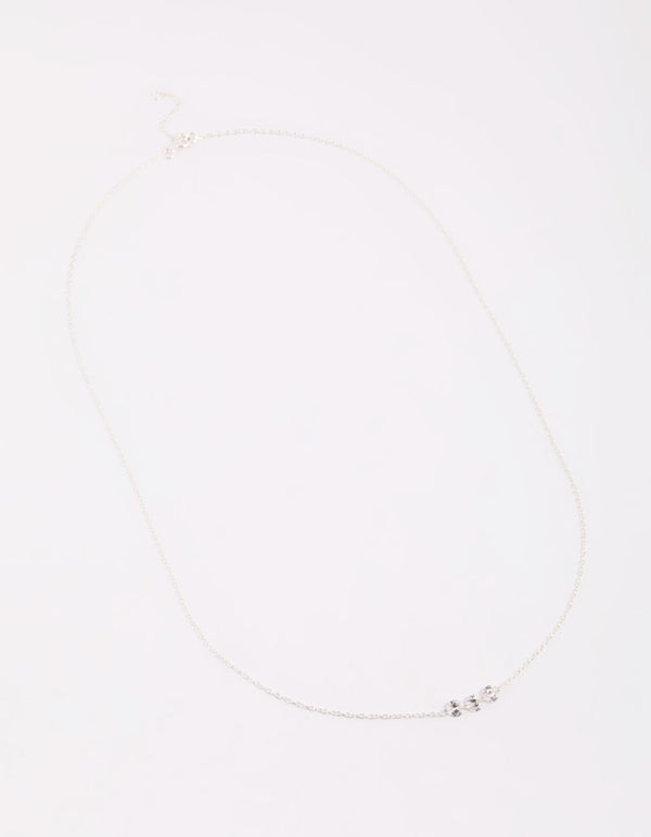 Sterling Silver Cubic Zirconia Necklace