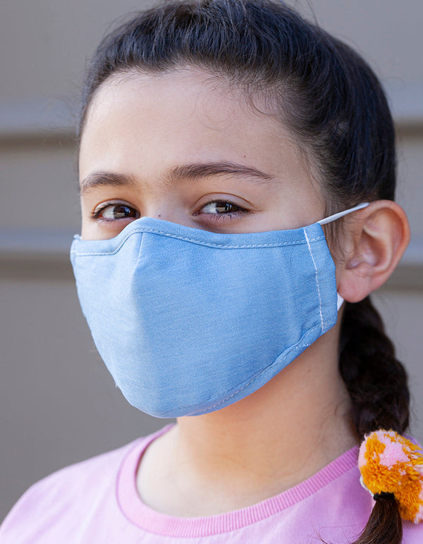Kids Chambray Mask