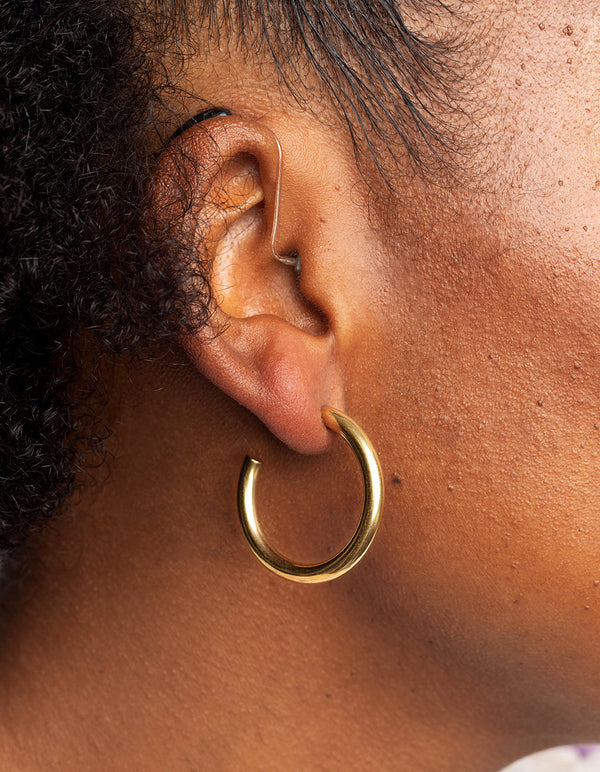 Gold Plated Surgical Steel Hoop Earrings