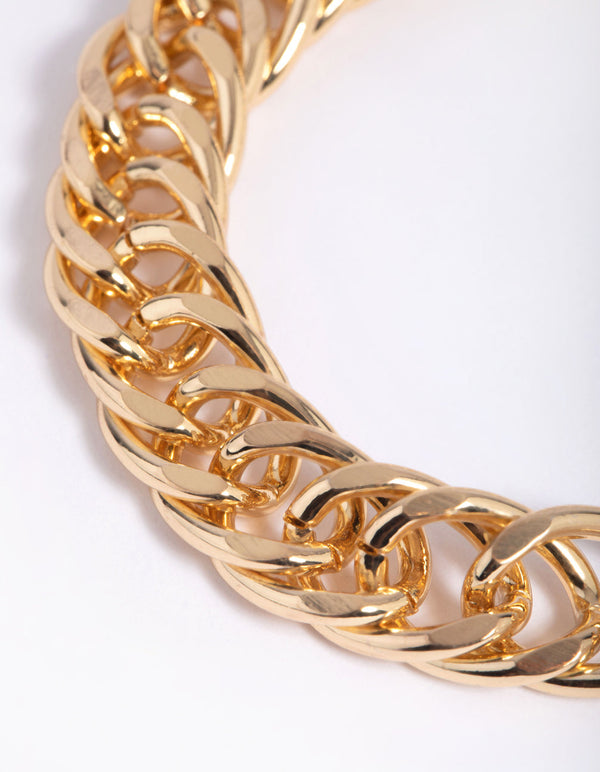 Gold Plated Fob Chain Bracelet with Freshwater Pearl