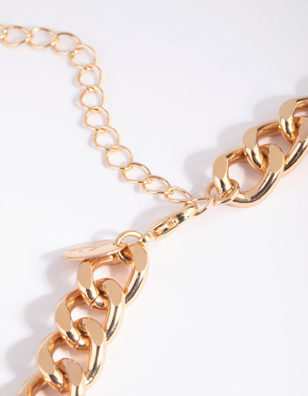 Gold Mixed Stone Layered Necklace