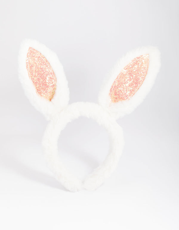 Kids Glitter Bunny Headband
