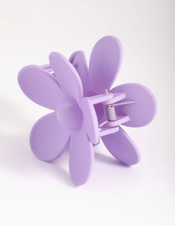90s Purple Daisy Flower Claw