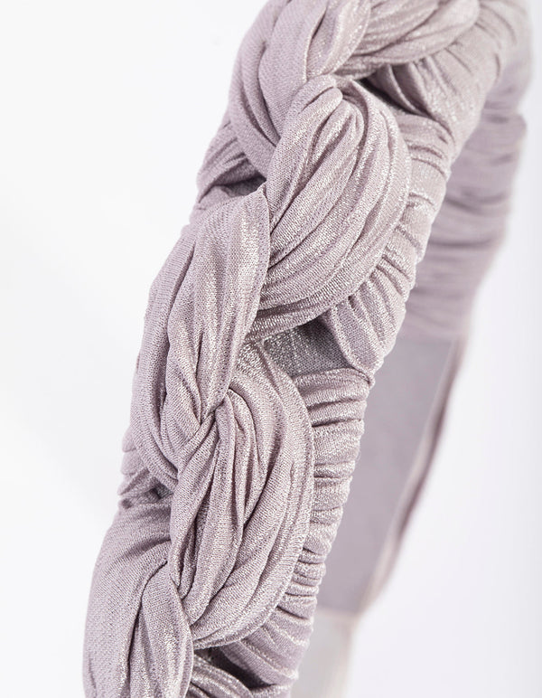 Lilac Pleated Headband