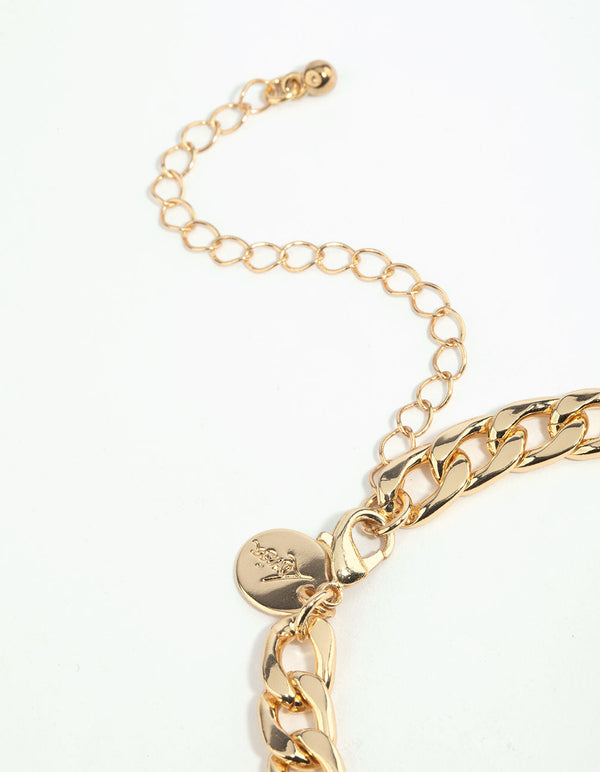 Gold Pearl Bracelet Set