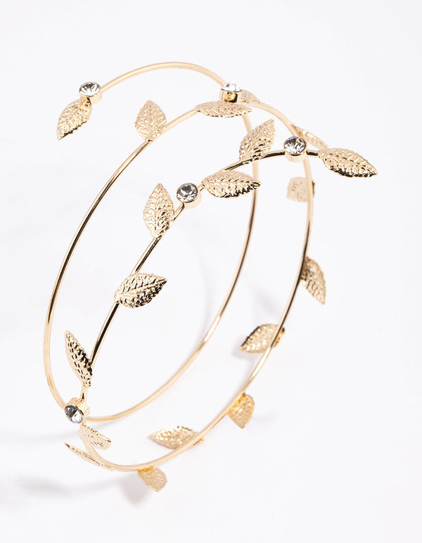 Gold Leaf Wrapped Arm Cuff
