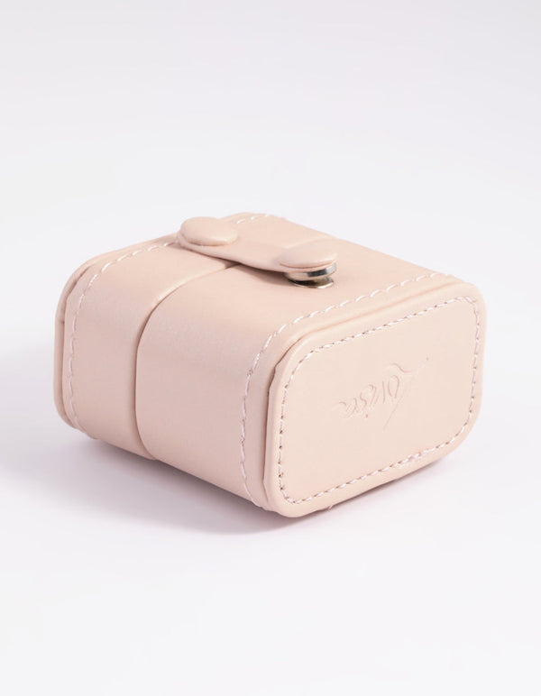 Blush Small PU Leather Ring Box