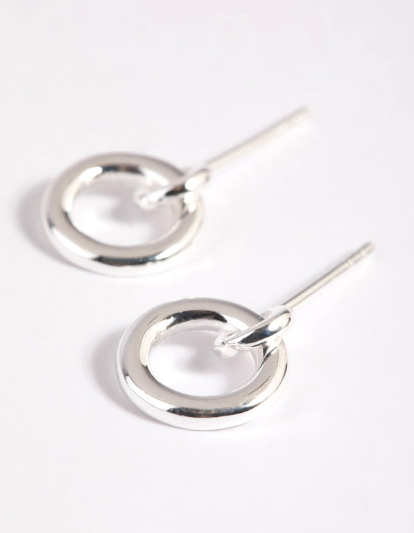 Sterling Silver Door Knocker Stud Earrings