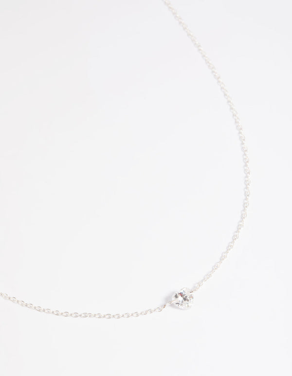 Sterling Silver Cubic Zirconia Necklace