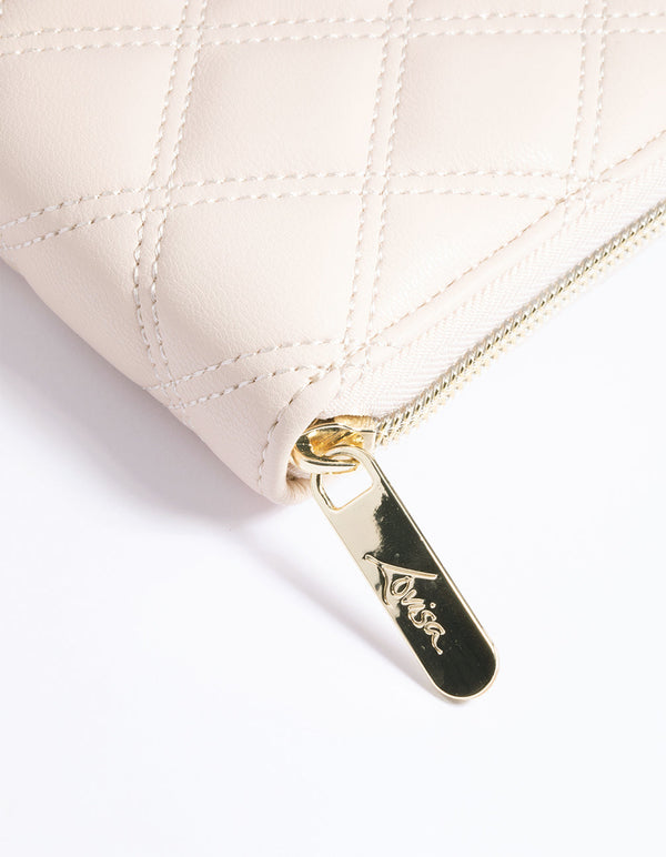 Blush Quilted Jewellery Case