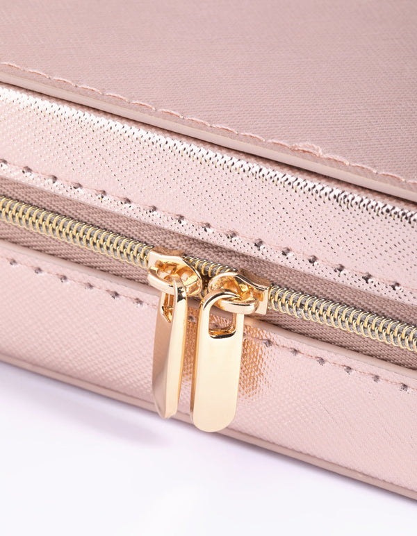 Rose Gold Square Jewellery Box