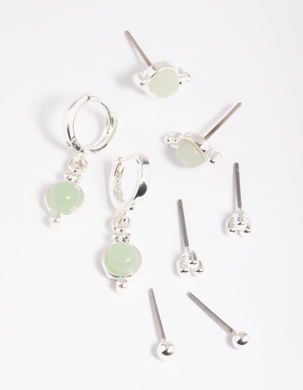 Green Amazonite Earring Stack Pack