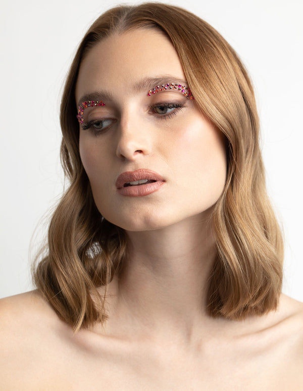 Bright Pink Face Jewels