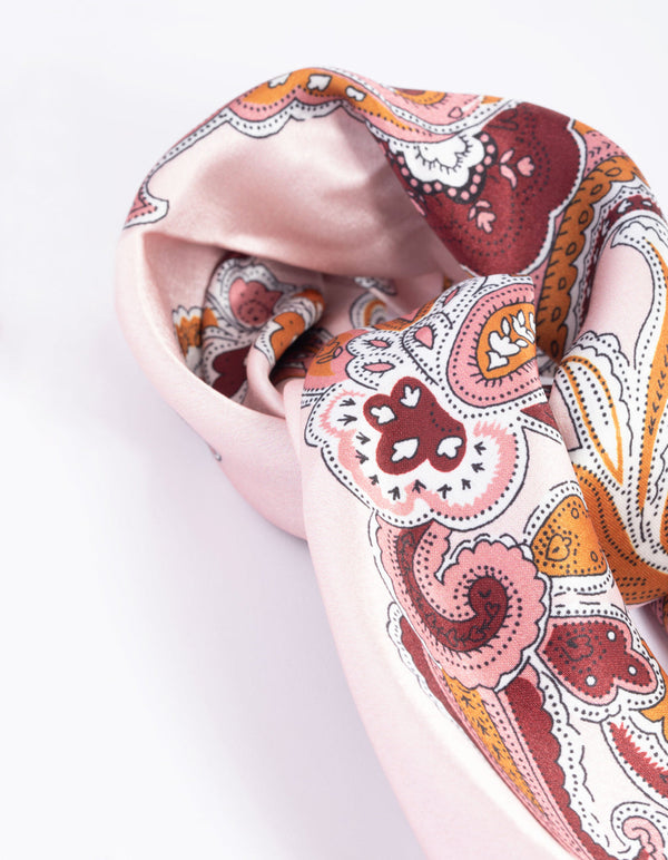 Colourful Paisley Print Bandana Hair Scarf