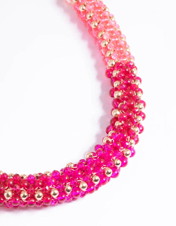Pink Diamante Necklace
