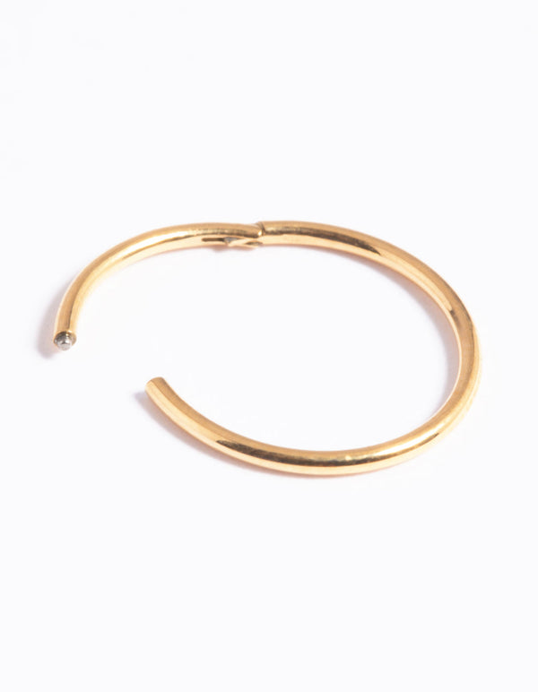 Gold Plated Titanium Clicker Ring