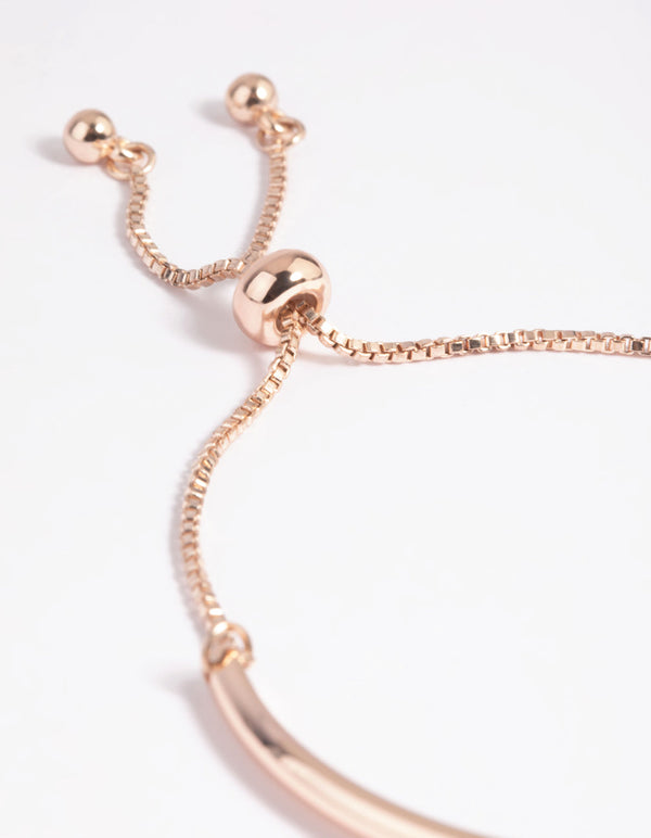 Rose Gold Simple Toggle Cuff Bracelet