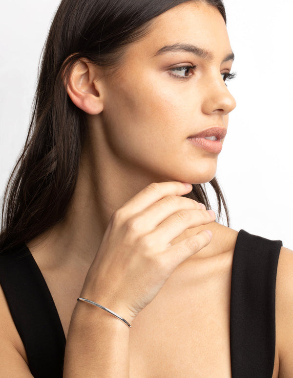 Silver Toggle Cuff Bracelet