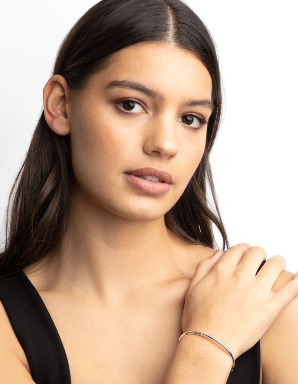 Silver Toggle Cuff Bracelet