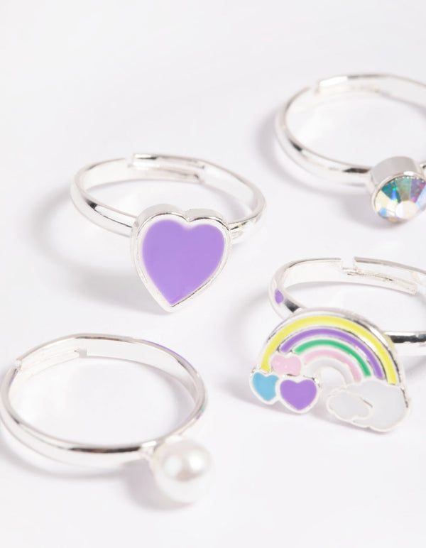 Kids Fluro Daisy Ring Pack
