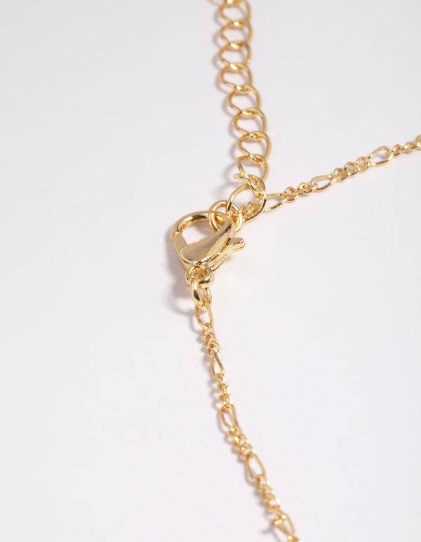 Gold Plated Rose Quartz and Freshwater Pearl Necklace