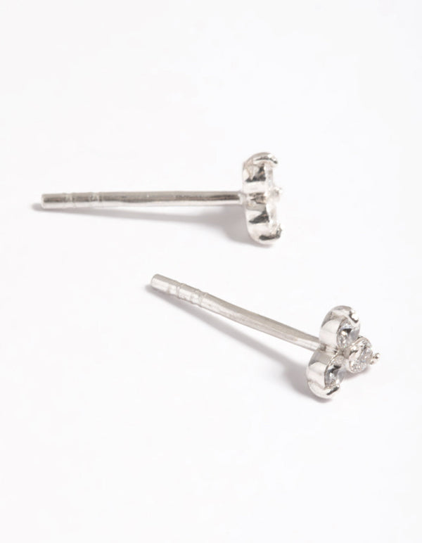 Sterling Silver Cubic Zirconia Stud Earrings