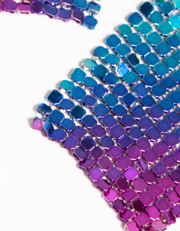 Glow Mesh Drop Earrings