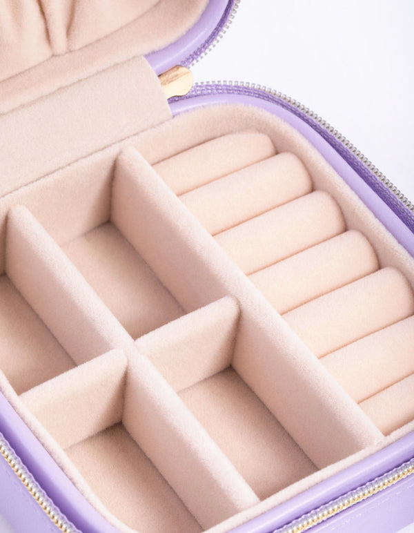 Square Lilac Jewellery Box