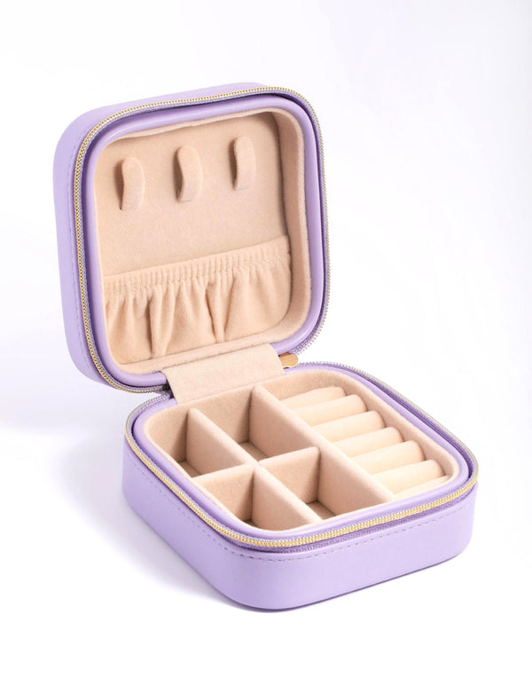 Square Lilac Jewellery Box