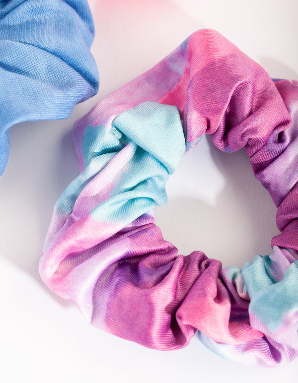 Tie Dye Fabric Scrunchie 3 Pack