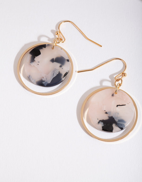 Neutral Acrylic Loop Earrings