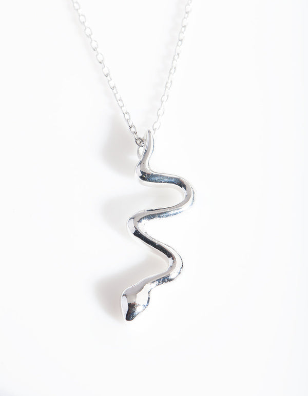 Sterling Silver Snake Necklace