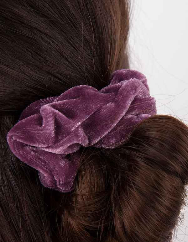 Berry Velvet Scrunchie 3 Pack