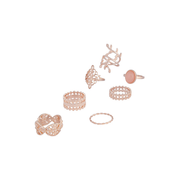 Rose Gold Ornate Lead Ring 8 Pack