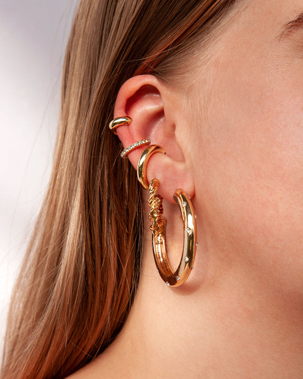 Real Gold Plated Cuff Earring Pack