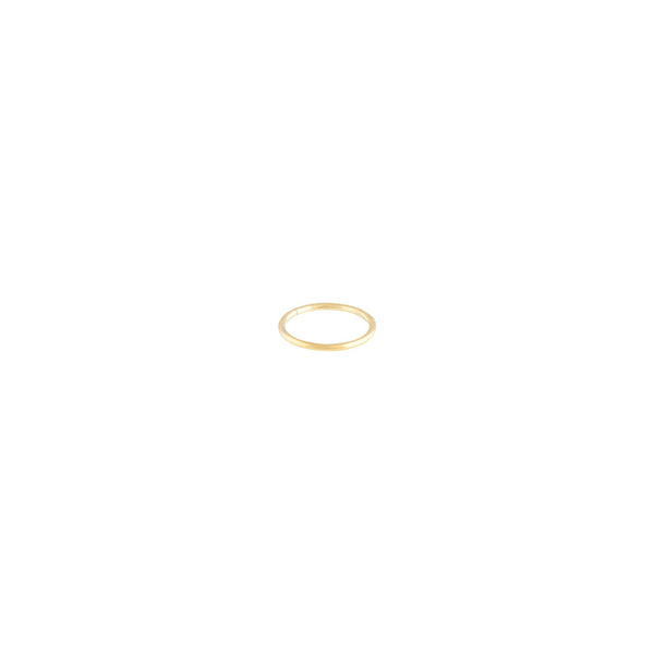 Gold Thin Clicker Hoop Earring