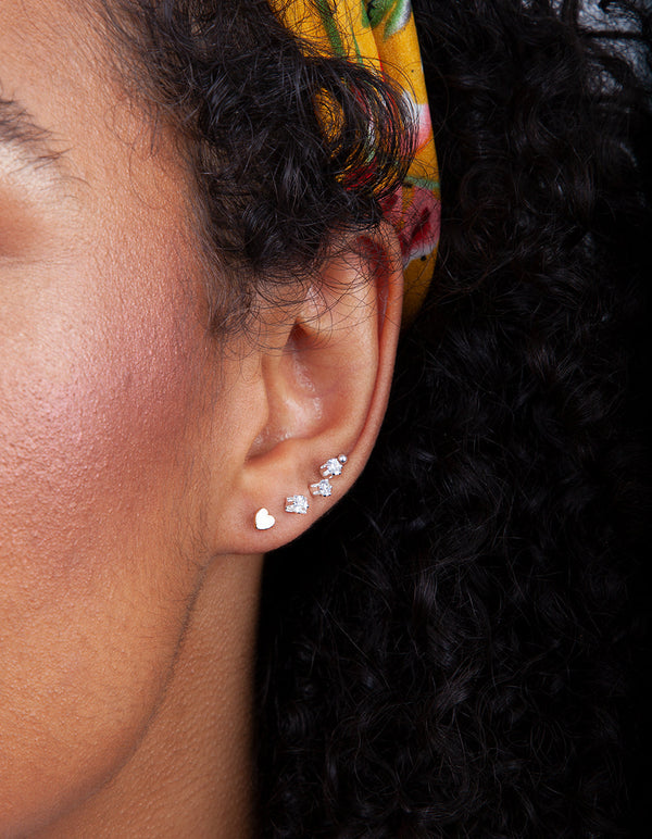 Gold Micro Stud Earring 5 Pack