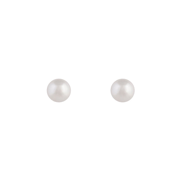 Classic Faux Pearl Stud Earrings