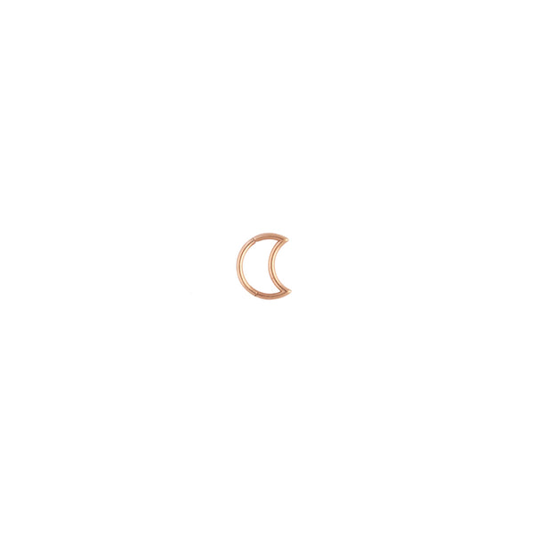 Rose Gold Celestial Moon Cartilage Earrings