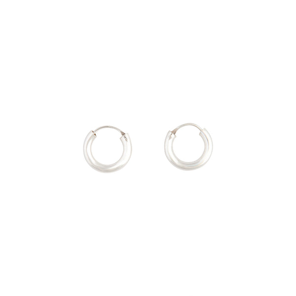 Sterling Silver Chunky Huggie Earrings