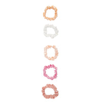 Pink Floral Mini Scrunchie 5 Pack - link has visual effect only