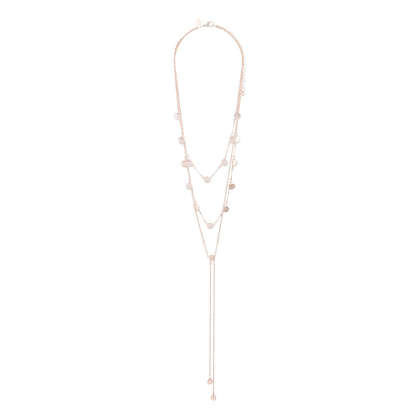 Rose Gold Layered Neck Necklace