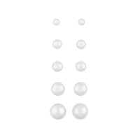 Graduating Pearl 5 Pack Clip On Earring - link has visual effect only