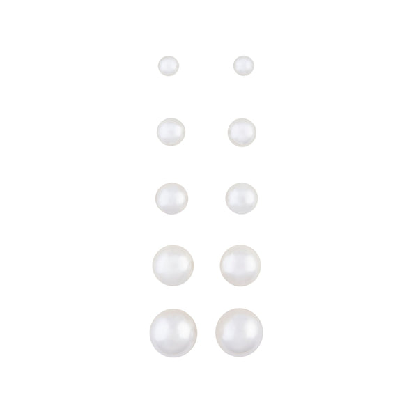 Graduating Pearl 5 Pack Clip On Earring