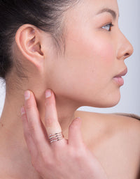 Rosegouden Ombre Diamante Ring Stack - link has visual effect only