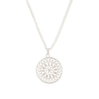 Silver Diamante Disc Filigree Necklace - link has visual effect only
