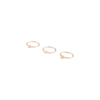 Rose Gold Upper Ear Hoop Earrings - link has visual effect only